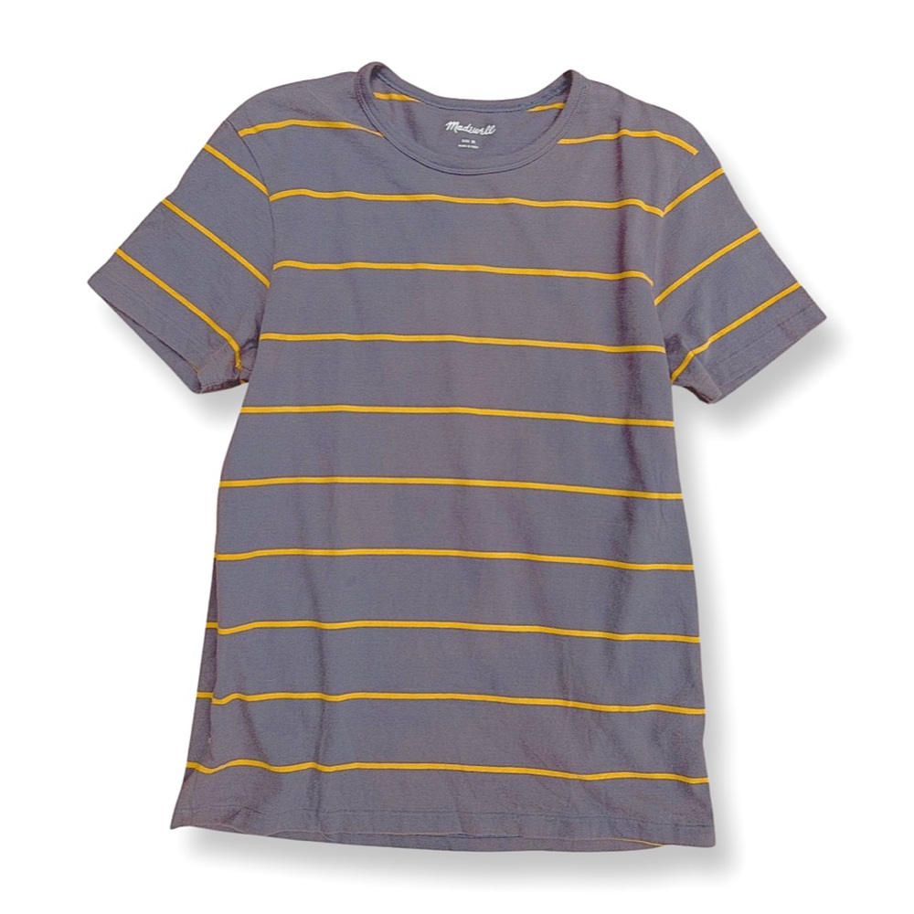 Madewell Men’s Striped Short Sleeve Crew Neck Tee